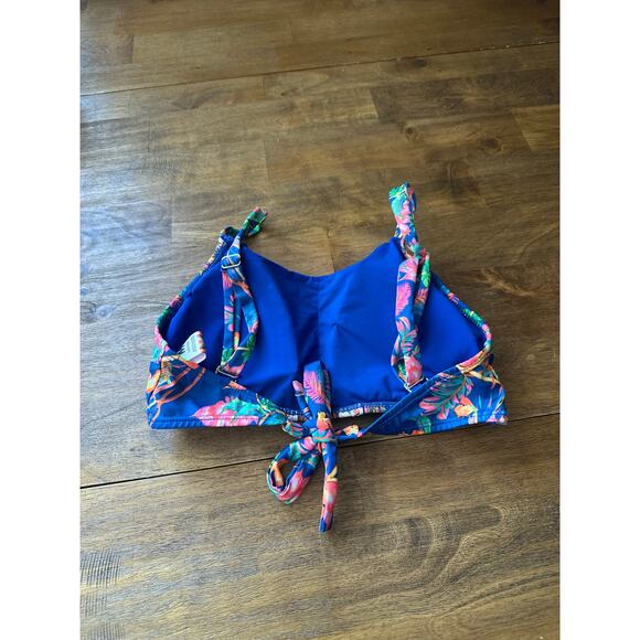 Lateen Swimwear Wild Jungle Beaded Bikini Top Sz Medium Removeable Padding Boho - Picture 5 of 9